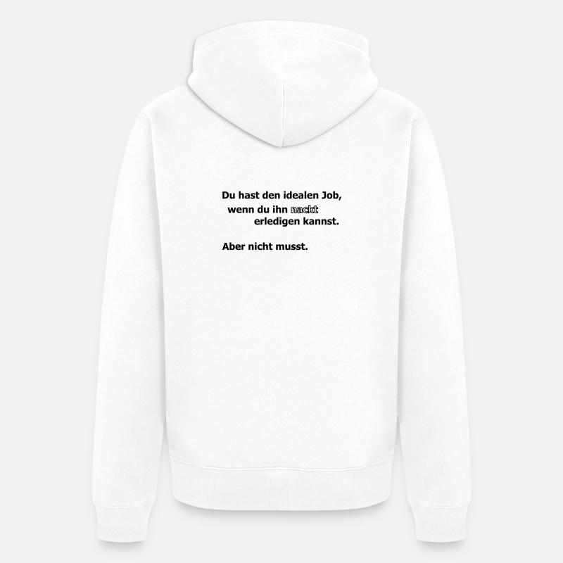 Emploi idéal - Veste à capuche bio Premium Unisexe - blanc