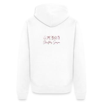 Période de Noël - Veste à capuche bio Premium Unisexe - blanc - Dos - Thijin (182cm)