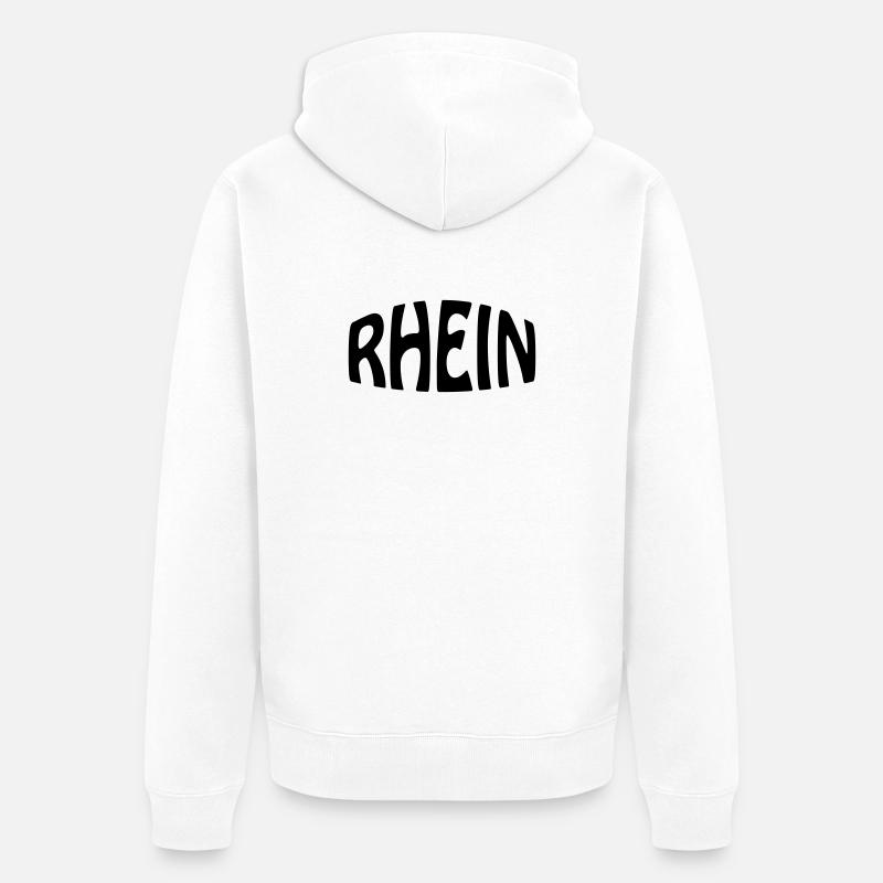 Rhin - Veste à capuche bio Premium Unisexe - blanc