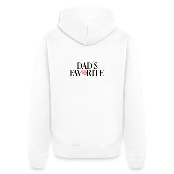 Lieblingskind_Papas_Liebling_- - Veste à capuche bio Premium Unisexe - blanc - Dos - Thijin (182cm)