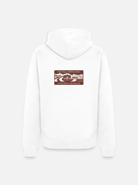 Insel Classic Oldtimerwelten Uhyst Spree Lausitz - Unisex Premium Bio Zip Hoodie - Weiß