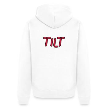 Tilt | durch drehen | durchgeknallt - Veste à capuche bio Premium Unisexe - blanc - Dos - Thijin (182cm)