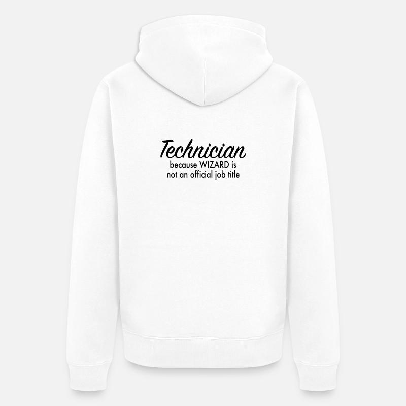 Techniker - Unisex Premium Bio Zip Hoodie - Weiß