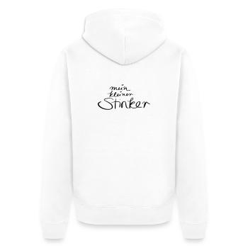 mein kleiner Stinker - Unisex Premium Bio Zip Hoodie - Weiß - Hinten - Thijin (182cm)
