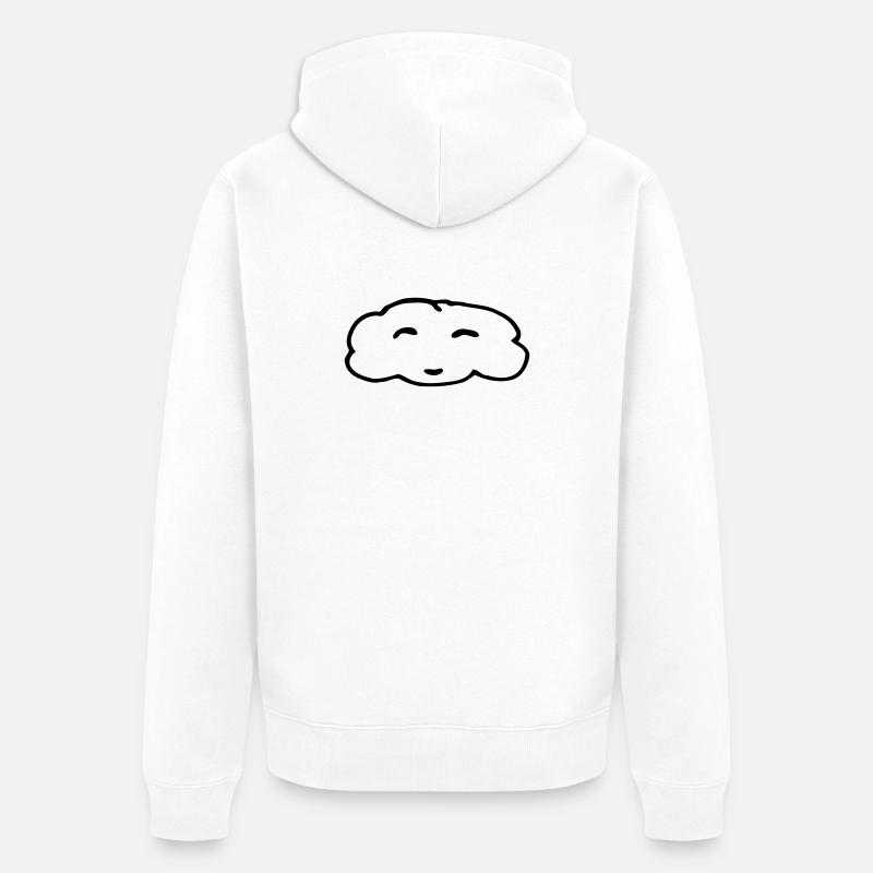 Nuage - Veste à capuche bio Premium Unisexe - blanc