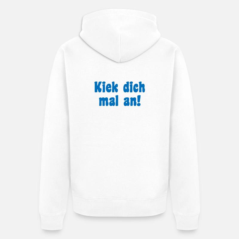 Modèle Dire Berlin - Veste à capuche bio Premium Unisexe - blanc