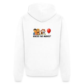 Illustration de la vie de famille et du sentiment d’être chez soi - Veste à capuche bio Premium Unisexe - blanc - Dos - Thijin (182cm)
