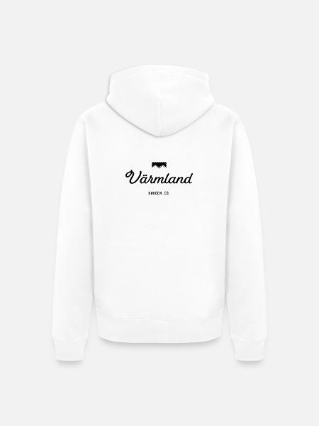Värmland black - Unisex Premium Organic Zip Hoodie - white