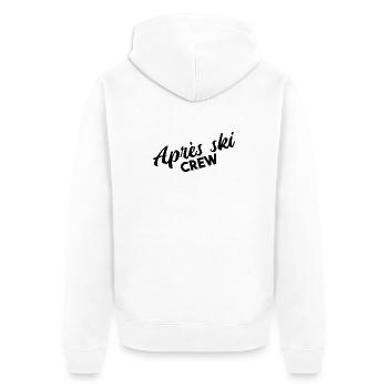 Après Ski Crew Party Vibes - Unisex Premium Organic Zip Hoodie - white - Back - Thijin (182cm)