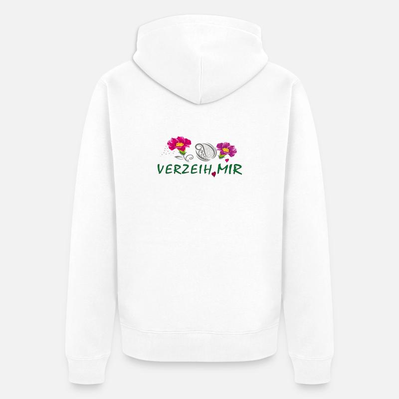 Pardonne-moi - Veste à capuche bio Premium Unisexe - blanc