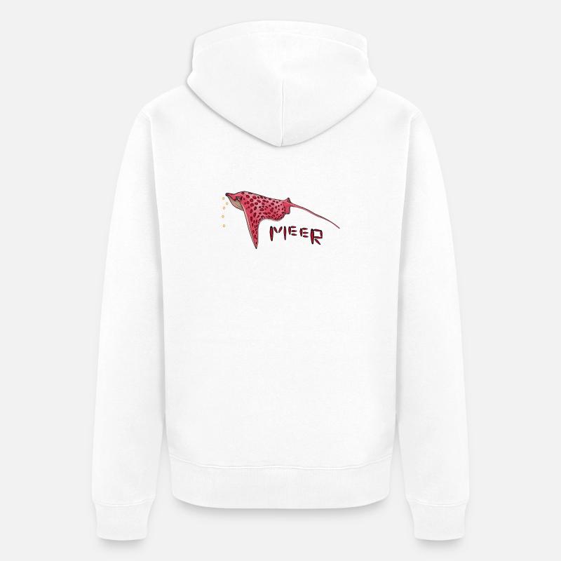Stingray - Veste à capuche bio Premium Unisexe - blanc