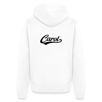 Carol name first last family gifts  - Unisex Premium Organic Zip Hoodie - white - Back - Thijin (182cm)