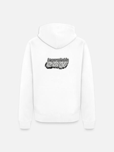 Angoraphobia - Unisex Premium Organic Zip Hoodie - white