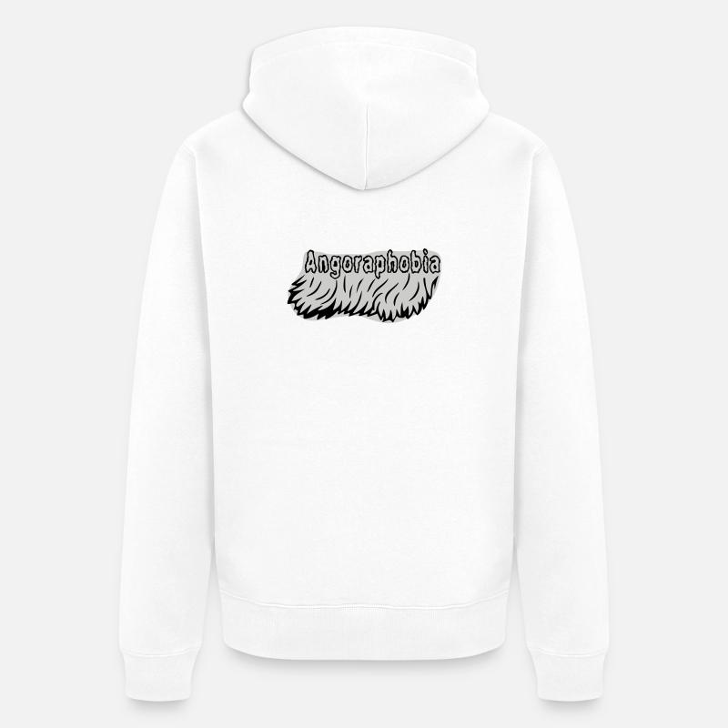 Angoraphobie - Veste à capuche bio Premium Unisexe - blanc