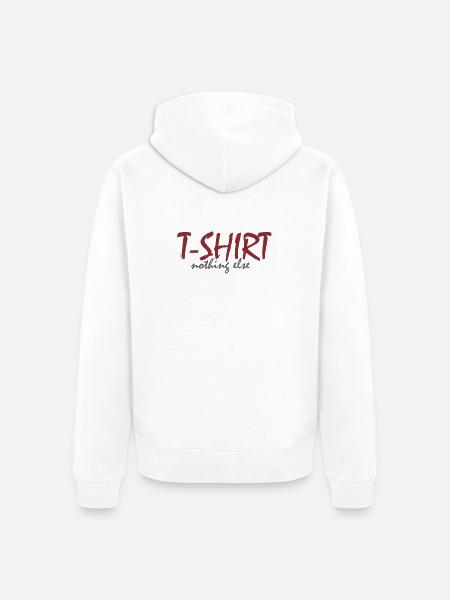 T‑Shirt nothing else - Unisex Premium Bio Zip Hoodie - Weiß
