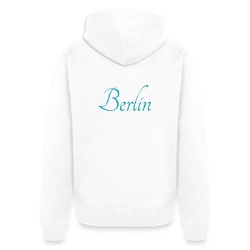 Berlin - Veste à capuche bio Premium Unisexe - blanc - Dos - Thijin (182cm)