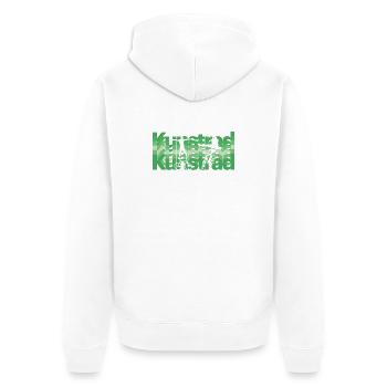 Kunstrad, Kunstradfahren, Hallenradsport - Unisex Premium Bio Zip Hoodie - Weiß - Hinten - Thijin (182cm)