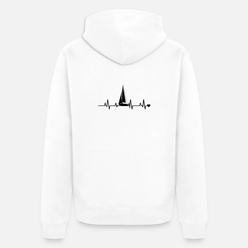 Voile - Veste à capuche bio Premium Unisexe - blanc