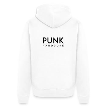 punk hardcore - Veste à capuche bio Premium Unisexe - blanc - Dos - Thijin (182cm)