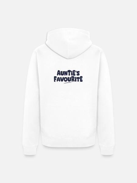 Tantes Lieblingsgeschenk - Unisex Premium Bio Zip Hoodie - Weiß