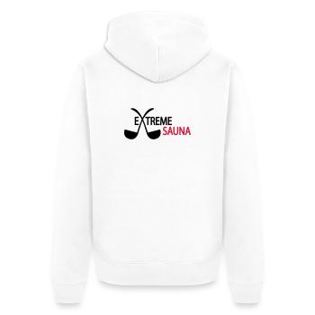 2541614 15524168 sauna - Veste à capuche bio Premium Unisexe - blanc - Dos - Thijin (182cm)