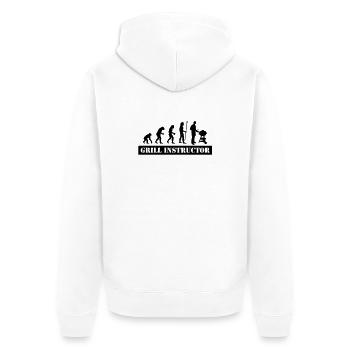 évolution gril instructeur - Veste à capuche bio Premium Unisexe - blanc - Dos - Thijin (182cm)
