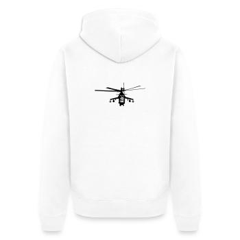 hélicoptère Mi-24 - Veste à capuche bio Premium Unisexe - blanc - Dos - Thijin (182cm)