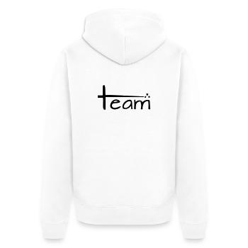 Team Style avec étoiles - Veste à capuche bio Premium Unisexe - blanc - Dos - Thijin (182cm)
