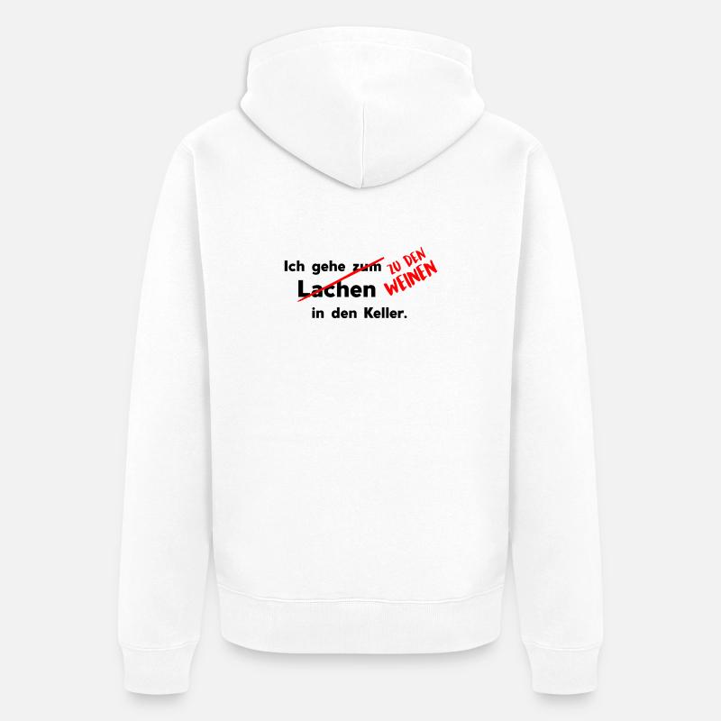 Dans la cave - Veste à capuche bio Premium Unisexe - blanc