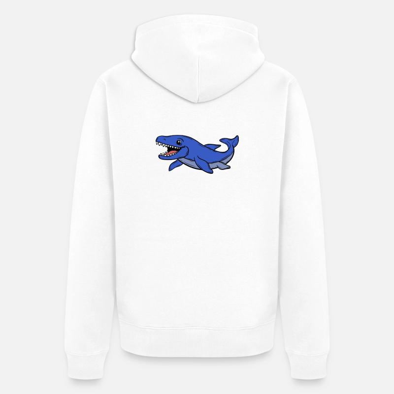 Dino - Veste à capuche bio Premium Unisexe - blanc