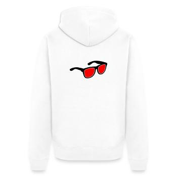 Lunettes de soleil - Veste à capuche bio Premium Unisexe - blanc - Dos - Thijin (182cm)