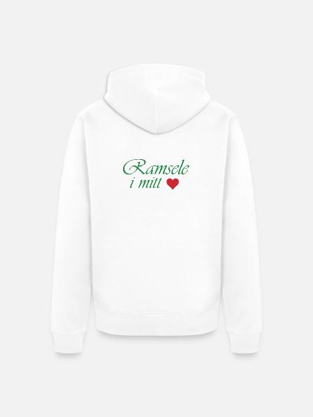 Ramsele in my Heart - Unisex Premium Organic Zip Hoodie - white