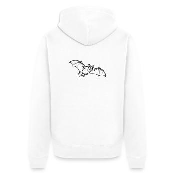 chauve-souris - Veste à capuche bio Premium Unisexe - blanc - Dos - Thijin (182cm)