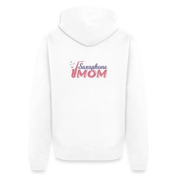 Saxophone Nut - Veste à capuche bio Premium Unisexe - blanc - Dos - Thijin (182cm)