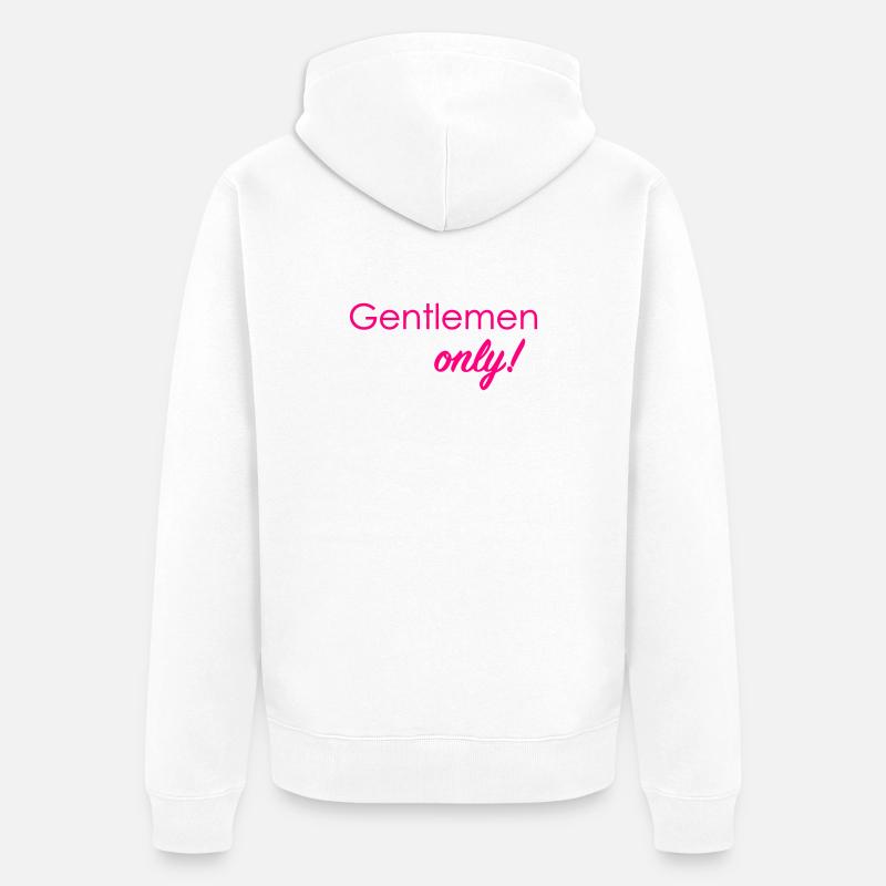Messieurs seulement ! - Veste à capuche bio Premium Unisexe - blanc