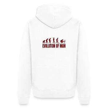 Informatique PC Evolution Programmeur Informatien - Veste à capuche bio Premium Unisexe - blanc - Dos - Thijin (182cm)