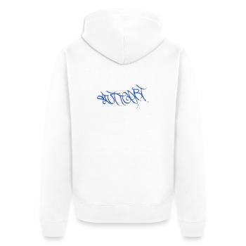 Stuttgart Graffiti Style T-Shirt - Unisex Premium Bio Zip Hoodie - Weiß - Hinten - Thijin (182cm)