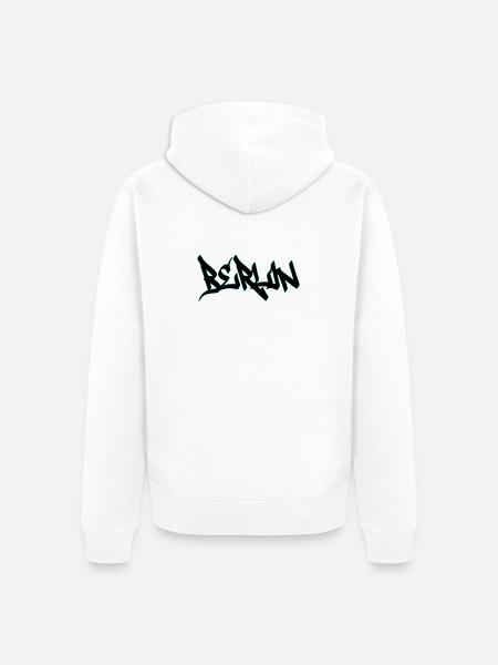 Berlin Grafitti - Unisex Premium Bio Zip Hoodie - Weiß