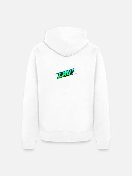 Lau' - Unisex Premium Bio Zip Hoodie - Weiß