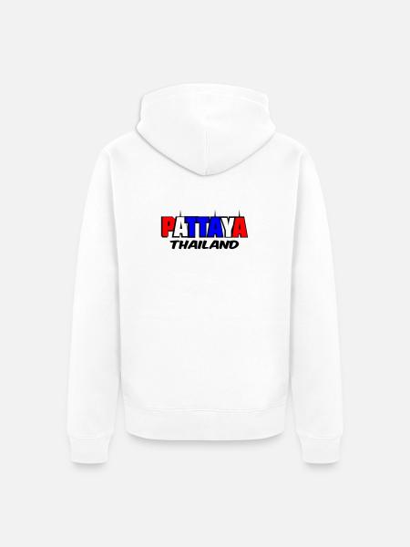 Pattaya Thailand - Unisex Premium Organic Zip Hoodie - white