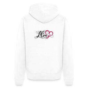 Mom Mama Muttertag - Unisex Premium Bio Zip Hoodie - Weiß - Hinten - Thijin (182cm)