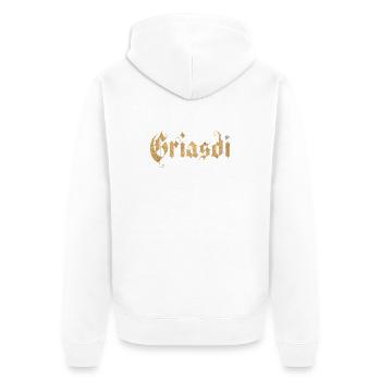 Griasdi Bavière Bavarois - Veste à capuche bio Premium Unisexe - blanc - Dos - Thijin (182cm)