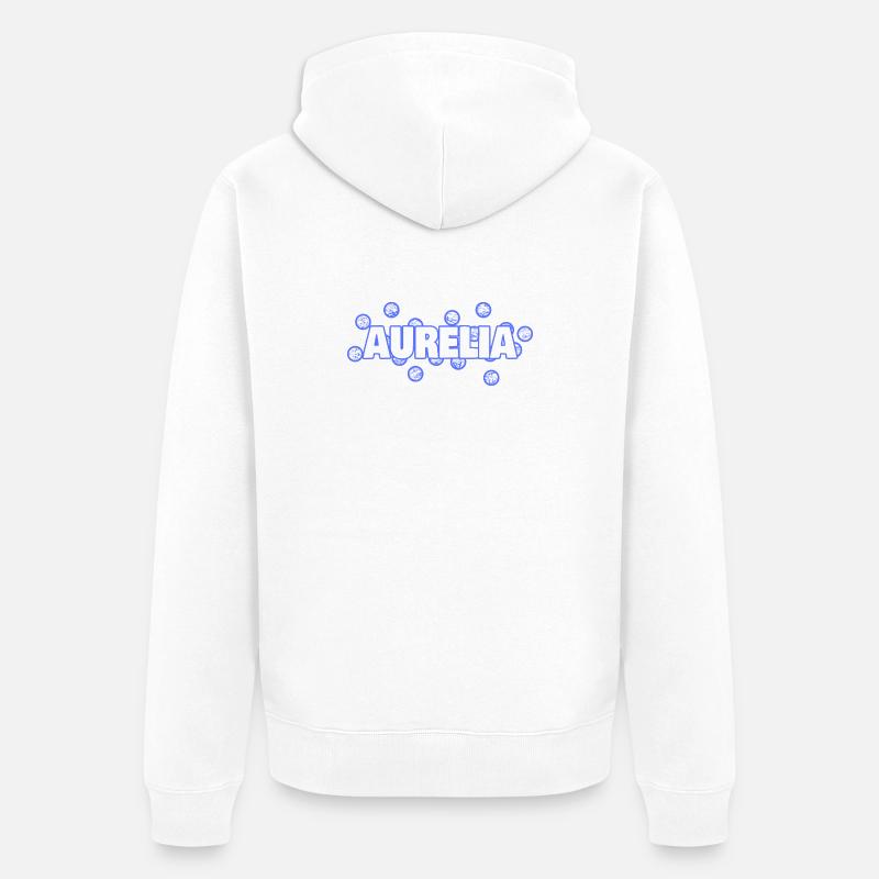Chère Aurelia - Veste à capuche bio Premium Unisexe - blanc