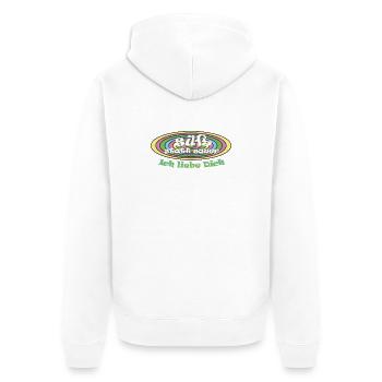 sweet instead of sour Valentine's Day reconciliation - Unisex Premium Organic Zip Hoodie - white - Back - Thijin (182cm)