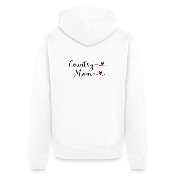 Maman de campagne - Veste à capuche bio Premium Unisexe - blanc - Dos - Thijin (182cm)