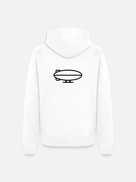 ballon dirigeable - Veste Ă capuche bio Premium Unisexe - blanc