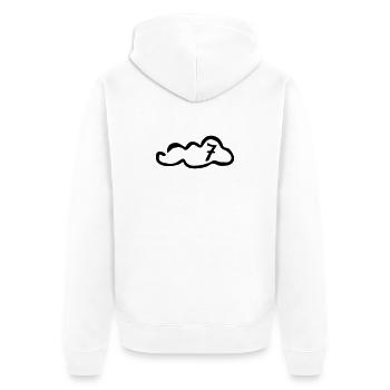 Wolke 7 - Unisex Premium Organic Zip Hoodie - white - Back - Thijin (182cm)