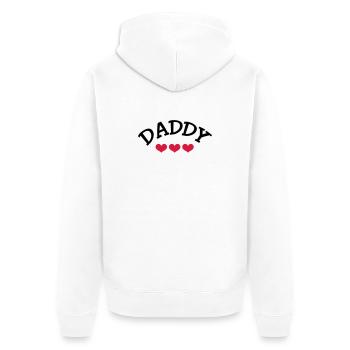 Daddy - Veste à capuche bio Premium Unisexe - blanc - Dos - Thijin (182cm)