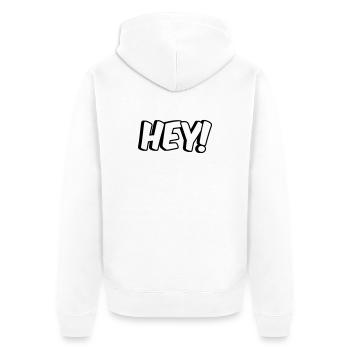 Hey Conception comique - Veste à capuche bio Premium Unisexe - blanc - Dos - Thijin (182cm)