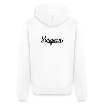 Chirurgien - Veste à capuche bio Premium Unisexe - blanc - Dos - Thijin (182cm)